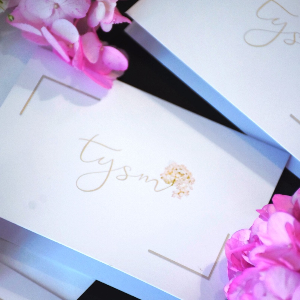 Set of 5 “TYSM" Thank You Cards